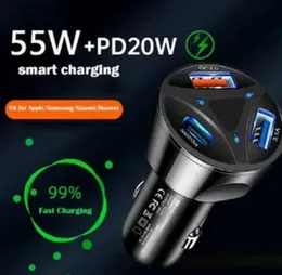 55W Quick Charge PD Car Charger | Lightning-Fast Power Delivery