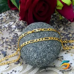 GÃ³ld Plated Flat 04mm Lara Chain Guaranteed 18/24 inch Stylish Design For Women.