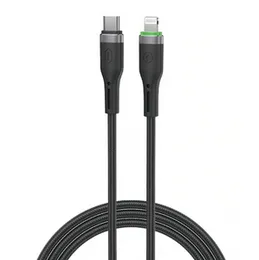 Wiwu WI-C070 Oringlink USB-C to Lightning Cable 1 Meter with 27W Fast Charging & Durable Nylon Braided Design
