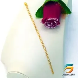 Guaranteed Gold plated Plain Link Bracelet For Women.