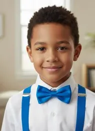 Blue cross belt with Bow