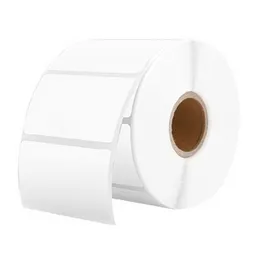 High-Quality White Thermal Barcode Label Sticker Roll 25x25 mm, 1-Up Format, 2000 Labels, Premium Labels
