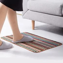 non-slip bathroom carpet microfiber rectangular kitchen absorbent floor mats home striped floor mats
