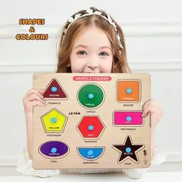 APPSTER Colorful Wooden Puzzle Toy for Kids Jigsaw Puzzles for Adults Baby Learning Educational Toys Board Game (ABCD + Shape &amp; Color + Number)