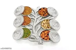 tree shaped dry fruits serving box