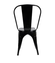 BLACK STEEL OUTDOOR DINING CHAIR M002