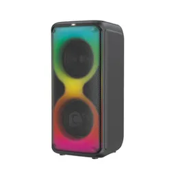 BTS-1910 Wireless Bluetooth Speaker With 2 Microphone, 8 Inch Speakers RGB Lights USB TF Card AUX FM Rechargeable Speaker