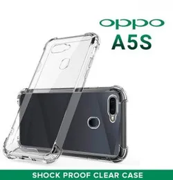 Luxury Shockproof Transparent Shockproof Bumper Case For OPPO A5s Crystal Transparent Premium Quality Shockproof Protective Phone ShellOPPO A5s Soft T