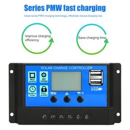 30A Solar Charge Controller, LCD Display Solar Panel Charger Controller