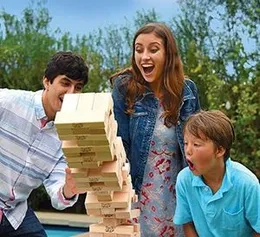 Jenga Giant Family Hardwood Stacking Game - Can Stack to 3 Feet & Higher