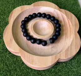 Black Natural Stone Bead Bracelet for Boys Premium Fashion Wristband, Casual Fashion Jewelry, Adjustable Beaded Wristband