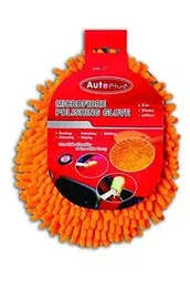 Auto Plus Microfiber Glove | Double Sided Scratch Free Car Wash Gloves | Dusting Cleaning Gloves - Anywhere Use (Pack of 2)