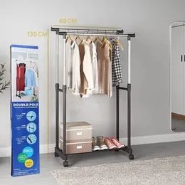 Double Pole Cloth Rack
