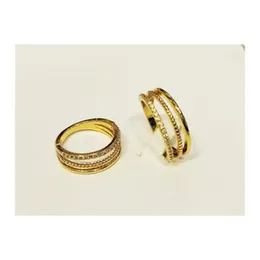 Gold Plated Guaranteed Women Rings Korean Style Beauty Fashion Wedding Party Love Gift Jewellery