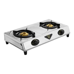 Powerful Butterfly Ace Gas Cooker Brass Burners - High Heat 2 Burner Stove, 2 Years Warranty, Made in India, Durable Gas Cooker