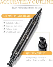 Waterproof Eyeliner Stamp,Eye Liner Pen & Wing Stamp, Eyeliner Stamp Wingliner, Perfect Wing Cat Eye Stamp, Wing Eyeliner Stamp Tool, Liquid Eye Liner