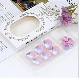 White Glitter Press-On Toenails