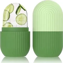 Ice Face Roller Silicone Facial Cube for Eyes Neck Massage Remove Dark Circle Pore Shrink Face Beauty Skin Care Ice Mould Kitchen Tools