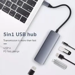 Coteetci MB1085 Powerful USB 3.0 5 in 1 Adapter