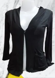 Girlsâ Overcoat â Cotton Stretch Material (Free Size, White & Black)