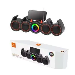 Kisonli LED-918 Music News Bluetooth Speakers Soundbar Home System With RGB Light