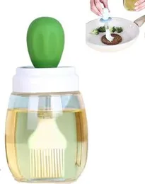 Oil Dispenser with Brush 2-in-1 â Glass Olive Oil Dispenser for Cooking, BBQ & Frying