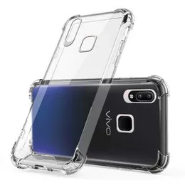 Vivo Y91 Soft Silicone TPU Case with anti-shock protection hardy edges fully transparent cover bumper case For Vivo Y91.