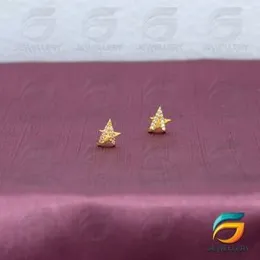 Gold Plated Earring Star Earrings With Stone For WomenC