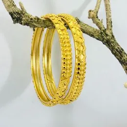 Gold plated rich look beautiful bangles Lightweight Cute bangles with carving for Women Girl