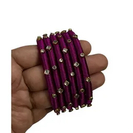 clip stone hue Handmade bangle