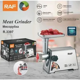 RAF 1800W Meat Mincer Grinder R-3397 Heavy Duty Electric Meat Grinder Commercial & Home Use Efficient Meat Grinding Machine