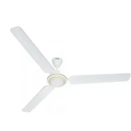Usha Ceiling Fan 56 Inch Rich White Atom Ex 1400mm 70W Copper Motor 280 RPM 3 Aluminium Blades 221-240 CMM Air Delivery 5 Speed Regulator 2 Year Warra