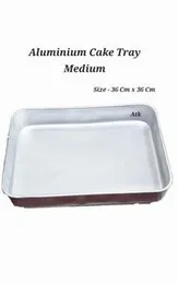 Premium Aluminium Cake Baking Tray (Medium Size)