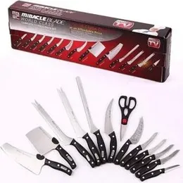 Miracle Blade World Class Professional Series 13-Piece Chef's Knife Collection and 4 Steak Knives