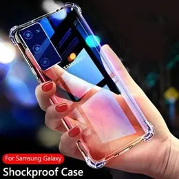 Luxury Shockproof Thickballoon Transparent Back Cover for Samsung A72 5G