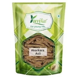 YUVIKA Akarkara Asli - Anacyclus Pyrethrum - Pellitory Root (100 Grams)(FROM INDIA)JEZ