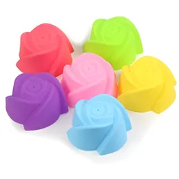 12-Piece Colorful Silicone Cupcake Molds