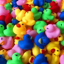 Novelty Place Float Rubber Duck Ducky Baby Bath Toy for Kids Assorted Colors 20 pcs.