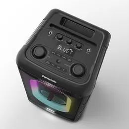 Panasonic BMAX Party Speaker, 2 Year Warranty, Portable Bluetooth or USB Audio System, 150W 14cm Double Tweeter and Woofer, Bass Boost, 7 Light Colors