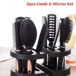 5pcs comb and mirror set
