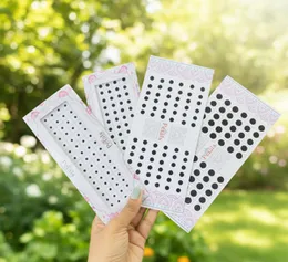 Black color Simple Plain small Round Pottu Forehead, Kumkum Self-Adhesive Sticker Bindi card For Women