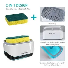 Soap Dispenser With Sponge Holder