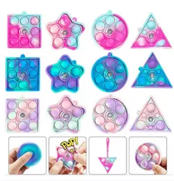 Pop It Fidget Spinner Pencil Topper - Pop It Random Design Pencil Clip