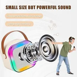 K12 Wireless Bluetooth Karaoke Speaker â 5.3 Portable PA System with 2 Mics, LED Display, USB & TF Card Support â Perfect for Home Entertainment, 