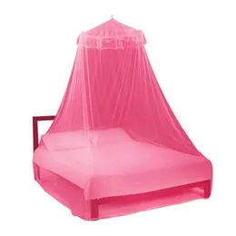 Rainbow mosquito net features a ring-style ceiling suspension
