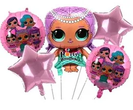 5 Pcs Foil Balloons LOL Birthday Party Decoratings