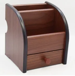 Elegant Wooden Pen Holder Stand â Desk Organizer for Office & Home