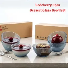 Redcherry 6pcs Dessert Glass Bowl Set