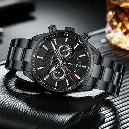 Stainless Steel Luxury Men Watch Quartz Analog Business Chain Casual Wrist Watches For Boys Gents Black, White, blue dial watches