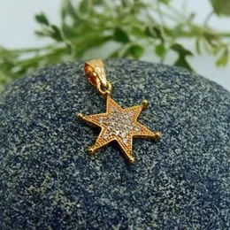 Stylish Rich Look Gold Plated Star Theme Pendant for Women
